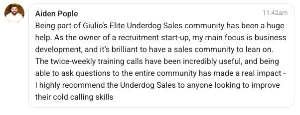 Community member testimonial 7