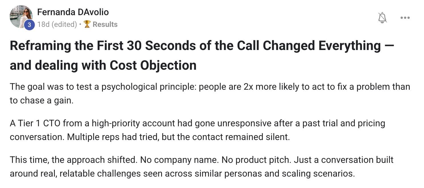 Community member testimonial 8